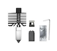 wenwendianzi For stampante 3D Lab P1S P1P X1C X1 Carbon con ugello P1S integrato in acciaio temprato(0.4mm)