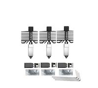 wenwendianzi For stampante 3D Lab P1S P1P X1C X1 Carbon con ugello P1S integrato in acciaio temprato(0.4 0.4 0.4)