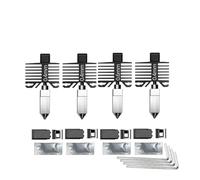 wenwendianzi For stampante 3D Lab P1S P1P X1C X1 Carbon con ugello P1S integrato in acciaio temprato(0.4 0.4 0.6 0.6)