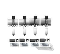 wenwendianzi For stampante 3D Lab P1S P1P X1C X1 Carbon con ugello P1S integrato in acciaio temprato(0.4 0.4 0.8 0.8)