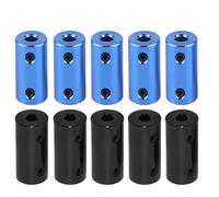 wenwendianzi Foro di accoppiamento in lega di alluminio nero blu 5x5 5x8 for stampante 3D, modello di auto, nave, metallo fai da te(5pcs,Blue 5X5)