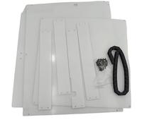 wenwendianzi Kit di chiusura in lamiera di policarbonato for stampante K1 SE/K1C, trasparente, da 3 mm