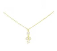 wenwendianzi Orecchini pendenti con bracciale regolabile con collana e petali di farfalla in oro
