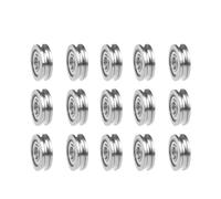 wenwendianzi Stampante 3D U604ZZ 604UU 4x13x4mm Cuscinetto a forma di U MK8 Estrusore Rotondo Ruota dentata Guida a piedi Cuscinetti for binari di montaggio Puleggia(20pcs)