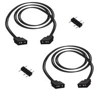 Wenxiaw 2 cavi di prolunga ARGB da 5 V, 3 pin, spina indirizzabile, cavo di distribuzione 3P, cavo di prolunga da 1 m, cavo Argb, cavo splitter per computer e ventola da 5 V