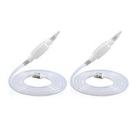 Wenxiaw 2 Pezzi Wine Making Syphon Tube Mano Impastare Sifone per Travaso Liquidi, Pompa a Sifone per Vino Filtro Strumento Birra Vino Tools Kit Sifone Filtro Soft Tube, 190cm