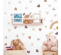 Wenxiaw Cuore Set 108 Pezzi Adesivi Murali, Carta da Parati, Adesivi da Parete, per Cameretta dei Bambini
