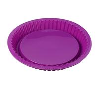 Wenxiaw Stampo Furbo Tondo in Silicone Riutilizzabile per Crostate, Torte, Pane, Pancakes e Pizza - Rivestimento Antiaderente - 26cm (Viola)