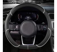 WENYANDP Coprivolante Auto per Dacia Duster Ⅱ SUV 2018-2024,Pelle Copri Volante Antiscivolo Traspirante Durevole, Universale Protezione Custodia Volante Auto,D-B