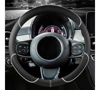WENYANDP Coprivolante Auto per Jaguar E-Pace/F-Pace/I-Pace/F-Type/XE/XF/XJ/X-Type,Pelle Copri Volante Antiscivolo Traspirante Durevole, Universale Protezione Custodia Volante Auto, O-A