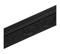 WENYAZIGUO battiscopa autoadesivo, Finitura autoadesiva for battiscopa in schiuma 3D multicolore, 90 x 3,9 pollici, stacca e incolla(Black)