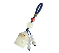 WENYAZIGUO Ciondolo a forma di auto, Car Peach Wood Openable Keychain Pendant Chinese Style