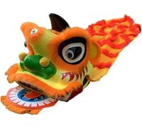 WENYAZIGUO Costume per la danza del leone, Costume da danza del leone 9 pollici Multicolor Capodanno cinese Sport all'aria aperta(Orange)