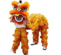 WENYAZIGUO Costume per la danza del leone, Costume da danza del leone cinese multicolore 9 pollici(Orange)