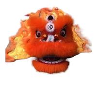 WENYAZIGUO Costume per la danza del leone, Costume da danza del leone multicolore 6-8 pollici(Orange,6inch)