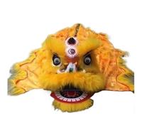 WENYAZIGUO Costume per la danza del leone, Costume da danza del leone multicolore 6-8 pollici(Yellow,6inch)
