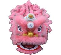 WENYAZIGUO Costume per la danza del leone, Costume da testa di danza del leone da 8 pollici multicolore(B)