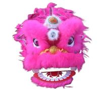 WENYAZIGUO Costume per la danza del leone, Costume da testa di danza del leone da 8 pollici multicolore(A)