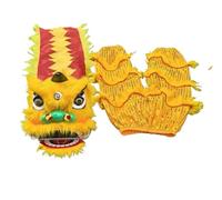 WENYAZIGUO Costume per la danza del leone, Set di costumi for la testa della danza del leone Oggetti di scena multicolori da 6 pollici(B)