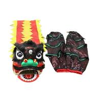 WENYAZIGUO Costume per la danza del leone, Set di costumi for la testa della danza del leone Oggetti di scena multicolori da 6 pollici(C)