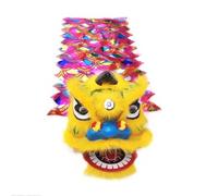 WENYAZIGUO Costume per la danza del leone, Testa con cornice for danza del leone da 6-8 pollici multicolore(E,6inch)