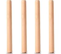 WENYAZIGUO Gambe per mobili in legno massello, Gambe for Mobili In Legno 5-70cm 4 Pezzi Con Piastre Di Montaggio E Viti(15cm/5.9in)