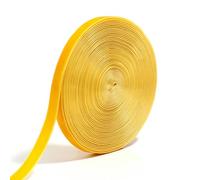 WENYAZIGUO Il Nastro di Velluto, Nastri di Velluto floccati Multicolori da 10 Iarde, Larghezza 1-1,5 cm, for Fai da Te Fatti a Mano(Yellow,Width 1.5cm)