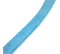 WENYAZIGUO Il Nastro di Velluto, Nastro di Velluto con Frange, Larghezza 6-38 mm, Multicolore(Sky Blue,25mm x 5yards)