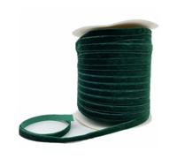 WENYAZIGUO Il Nastro di Velluto, Nastro di Velluto monofacciale for Decorazioni Nuziali Multicolore 6-38 mm 3-5 Iarde(Dark Green,25mm x 5yards)