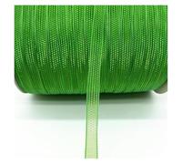 WENYAZIGUO Nastro Regalo Trasparente, Nastro di Organza Largo 6 mm, Lungo 270 m, Multicolore, for Confezioni Regalo e Decorazioni for Matrimoni(Green)