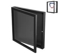 WENYAZIGUO para diversos tipos de Camisetas, Como Camisetas d Cornice for Display in Legno for Maglia da Calcio Nera 13x13 Pollici