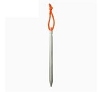 WENYAZIGUO Picchetti da Campeggio, Chiodi for Tende in Lega di Alluminio 23 cm 6 Pezzi Multicolore con Cordino Riflettente(Silver 6Pc)