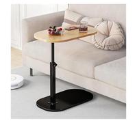 WENYAZIGUO Tavolino da divano, C- Vassoio ribaltabile girevole a 360° regolabile in altezza Multicolor 45x30 cm(Liftable-original Wood)