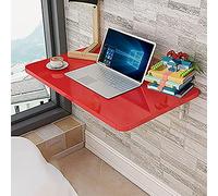 WENYAZIGUO Tavolo a muro, Tavolo pieghevole a parete multicolore in varie dimensioni(Red,80x50cm/31x20in)