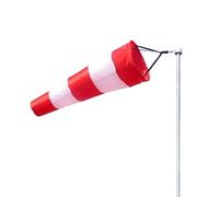 WENYOG Manica a Vento per Esterno Manica a Vento da 60/100 cm Cintura for la misurazione della direzione del all'aperto Banderuola antistrappo for Fattoria Giardino for l'aviazione aeroportuale(60cm)