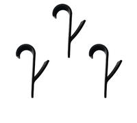 WENYOG Mensola doccia Appendiabiti Da Bagno For Cucina, Portaoggetti, Bianco Trasparente, Riscaldato, Radiatore, Sciarpa, Ganci(Black 3 pcs)