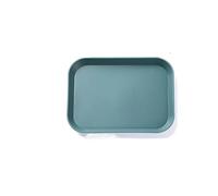 WENYOG Vassoio cucina Vassoio piatto in plastica da 105 g/186 g/320 g, quadrato, antiscivolo, girevole, portasapone bagno, decorazione tavolo(Green Medium)