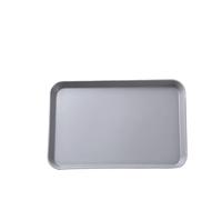 WENYOG Vassoio cucina Vassoio piatto in plastica da 105 g/186 g/320 g, quadrato, antiscivolo, girevole, portasapone bagno, decorazione tavolo(Grey Medium)
