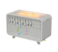wenyouya 8-Sound White Noise Machine con diffusore di aromi e luce notturna - 23x12x17cm ABS umidificatore altoparlante bianco