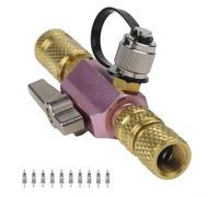 wenyouya Kit di strumenti per nucleo valvola HVAC, strumento di rimozione in ottone con 10 nuclei di valvola, tappo magnetico per sistemi R410A R22, guarnizione O-Ring a prova di perdite