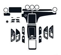 wenyouya KIT PELLICOLA PROTETTIVA ANTIGRAFFIO INTERNO COVER PER TPULE PER MERCEDES CLASSE C C200L C260L Sport Edition 2020-2023 SCHERMO CONSOLLE