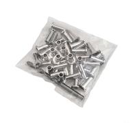 Wenyouya Manicotto protettivo per funi metalliche in acciaio inossidabile per pali in legno da 3/16 pollici 1/8 di pollice (3/16")