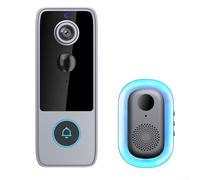 wenyouya per Tuya Smart WiFi Videocitofono con Audio bidirezionale 720P Telecamera di Sicurezza Resistente alle intemperie Avvisi di movimento per la Notte per Visioni, nero