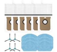 wenyouya Set di pezzi di ricambio compatibile con Conga 7690 Immortal Max Home M/Per Conga 7690 Immortal Max Home - Filtro Spazzola Laterale Mop Panno Sacchetto per la Polvere
