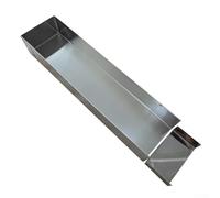 wenyouya Stampo rettangolare in acciaio inox con coperchio rimovibile, versatile per pane e torte al tiramisù, distribuzione uniforme del calore, lavabile in lavastoviglie, facile da pulire (coperchio