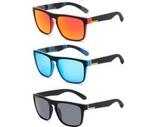Wenyue 3 Paia Occhiali da sole Polarizzati,Occhiali Vintage Eleganti Montatura Classica,Lenti Pilota HD,Golf Guida Pesca Occhiali da Viaggio Sport all'Aria Aperta Moda Occhiali da Sole