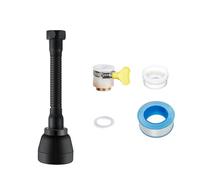 Wenyue Attacco per rubinetto girevole, Rompigetto Rubinetto Cucina 360° Gradi, Testina Spruzzatore Girevole Filtro Rubinetto Antispruzzo, Areatore Rubinetto Cucina Con Risparmio Idrico E Filtro1k