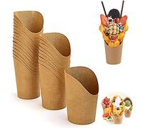 Wenyue Contenitori Pop Corn, Contenitori Usa e Getta per Snack 40 Pezzi, Sacchetti di Carta Biodegradabile e Impermeabile per Patatine, Caramelle e Snack