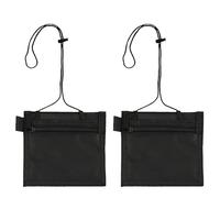 Wenyue Tracolla Portafoglio appeso al collo, Portafoglio da Collo con Tracolla Regolabile, Portadocumenti da Collo Nero per Uomo e Donna, Portafoglio da Сollo per Carte di Credito e Passaporto (Nero)