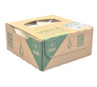 Wenzel Tealight 10h - Set di 8 lumini vegani di colza - neutri di CO2 senza alluminio - custodia trasparente - Made in Germany - Tealight per piramidi, Natale ed emergenze - senza plastica e